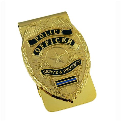 police badge holder money clip.